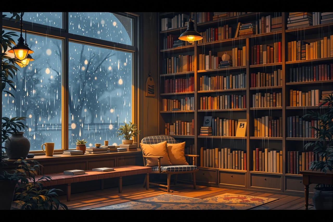 日漫网站作品 - 雨天的老书店
