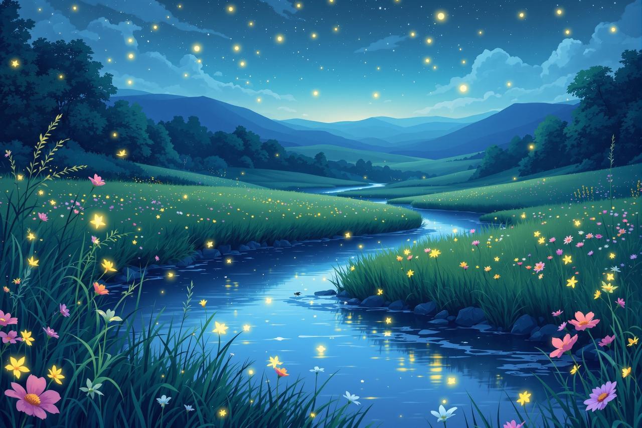 日漫网站作品 - 夏夜的萤火虫